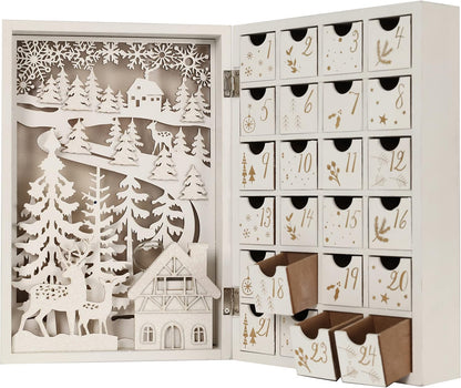 Advent Calendar Wooden Book