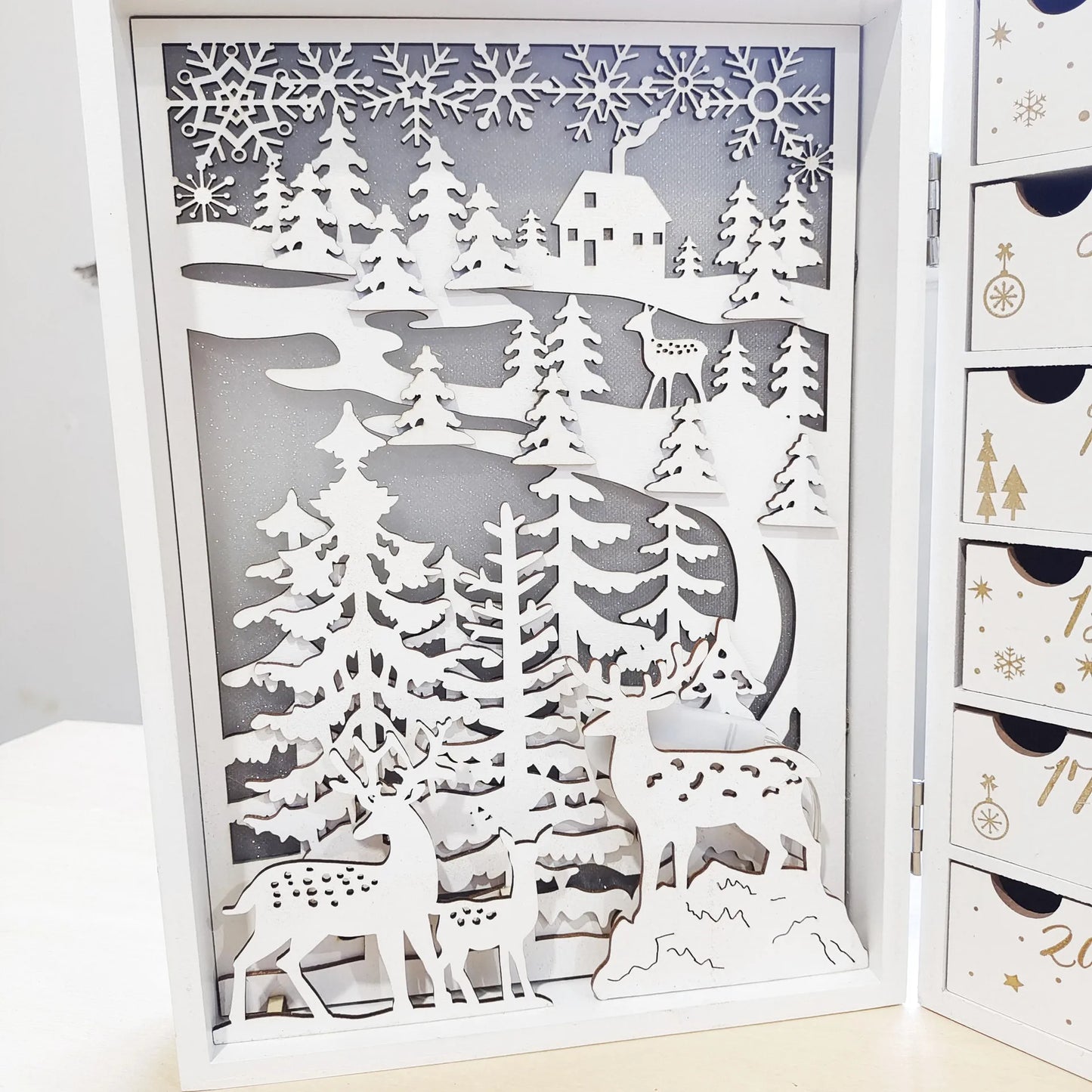 Advent Calendar Wooden Book