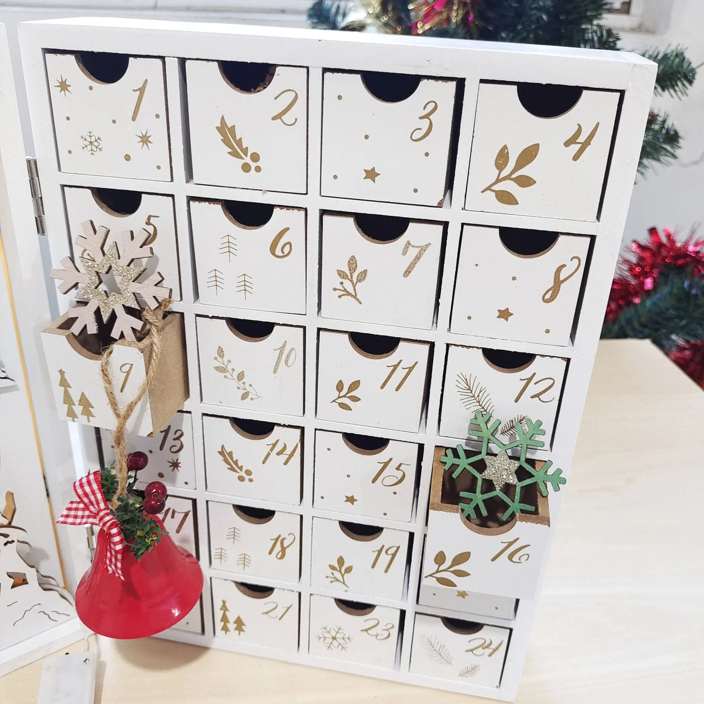 Advent Calendar Wooden Book