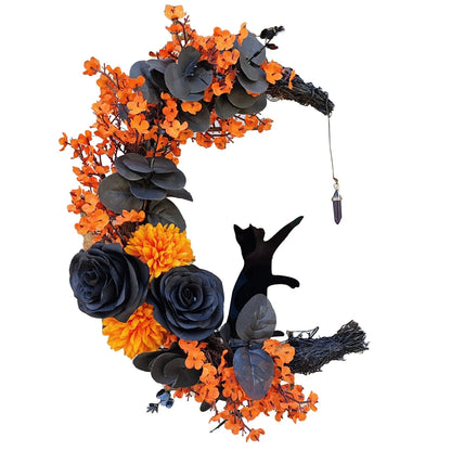 Halloween Cat Wreath