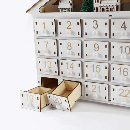 Wooden House Christmas Advent Calendar