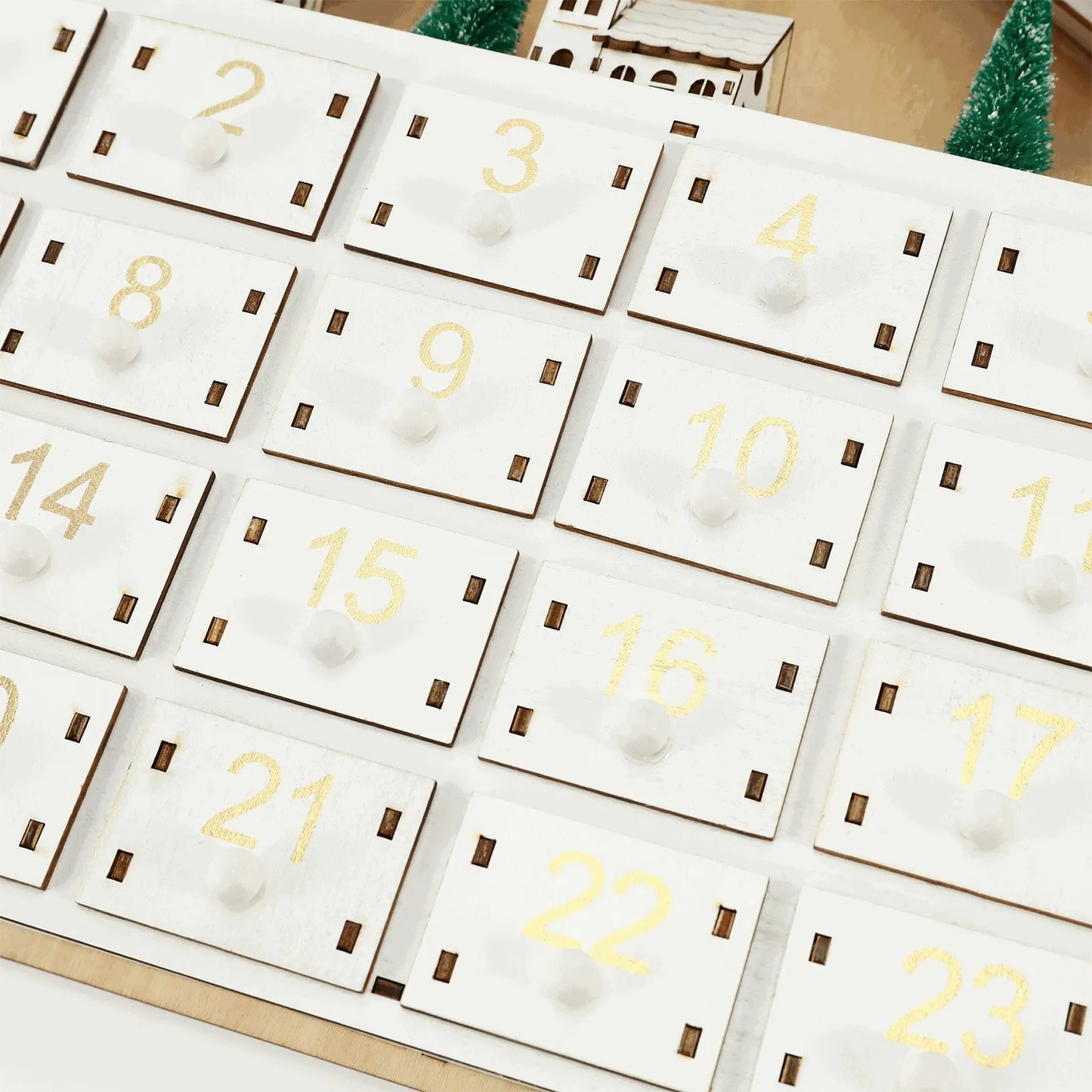 Wooden House Christmas Advent Calendar