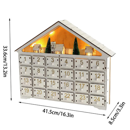 Wooden House Christmas Advent Calendar