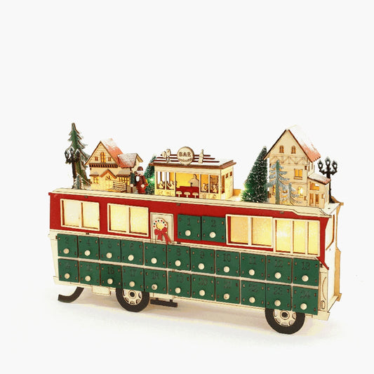 Wooden Train Advent Calendar