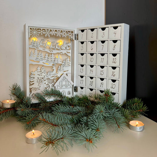 Advent Calendar Wooden Book